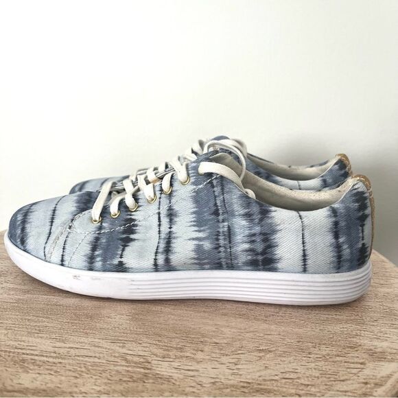 Cole Haan Grand Crosscourt Lace Uo Low Top Sneakers in Blue and White Size 7.5 - Picture 2 of 6